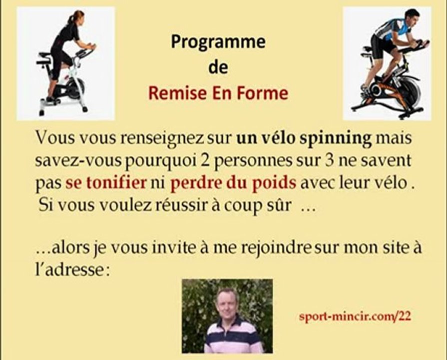 Velo spinning comparatif