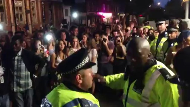Police Dance on Streets at Notting Hill Carnival