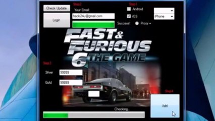 Fast and furious 6 Hack Silver & GOld Cheat Download for IOS, iPhone