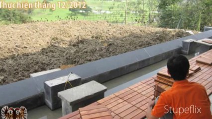 VÁN SÀN GỖ NGOÀI TRỜI - CÔNG TRÌNH BIỆT THỰ TẠI TAM ĐẢO