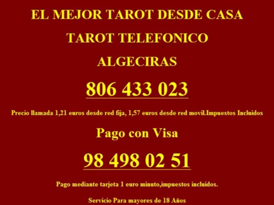 Tarotistas y Tarot en Algeciras