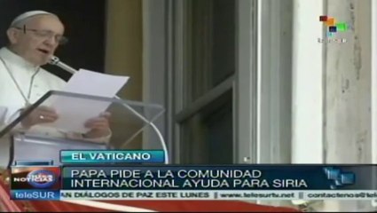 Ora Papa Francisco por la paz en Siria