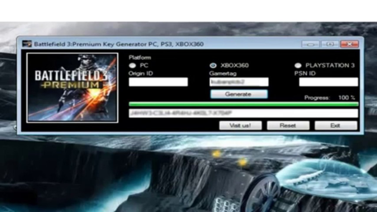 Battlefield 3 Premium Code Generator 2013
