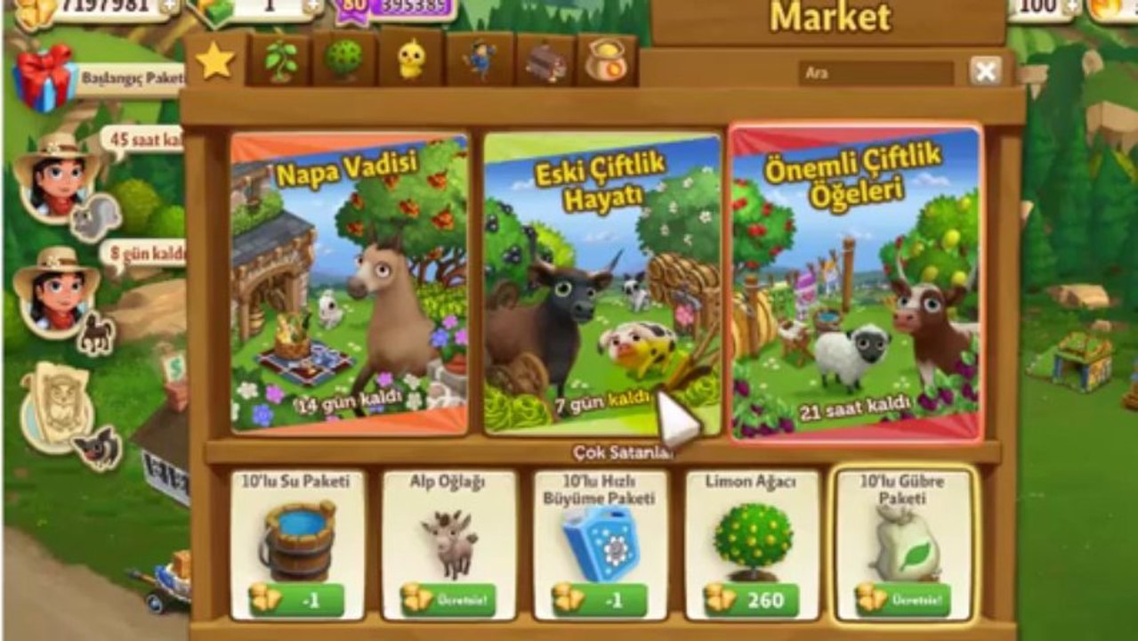 Farmville 2 Tüketim Malzemesi Hilesi - hilekolik.com