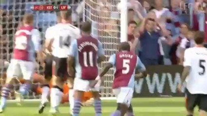 ملخص مبارات ليفربول ضد استون فيلا 1-0