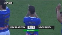 Liga Adelante Recreativo 1  Sporting  1