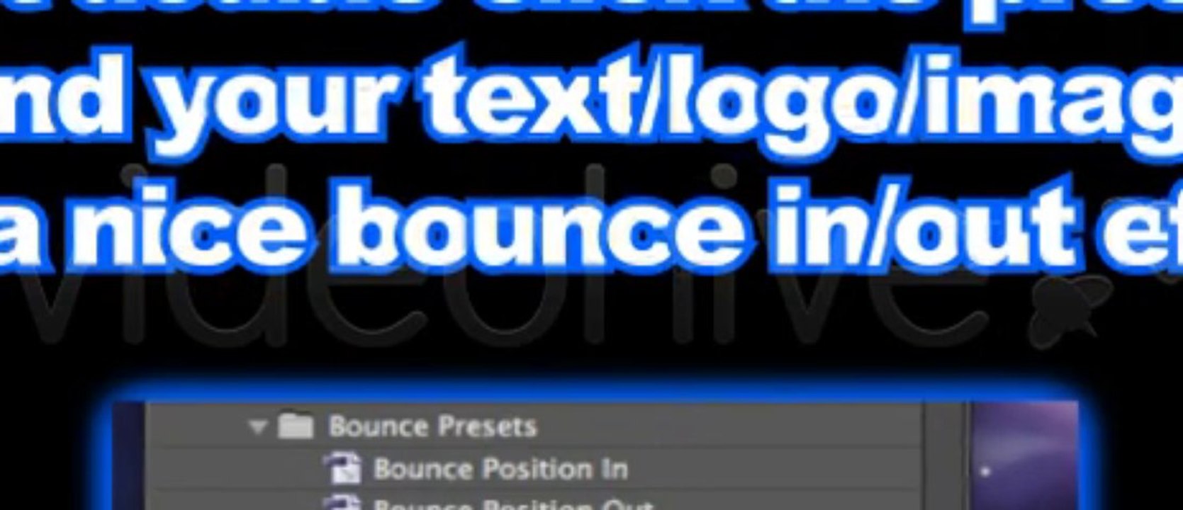 Bounce Presets - After Effects Template