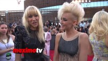 Australian DJ duo Nervo Interview 2013 MTV Music AWARDS Red Carpet
