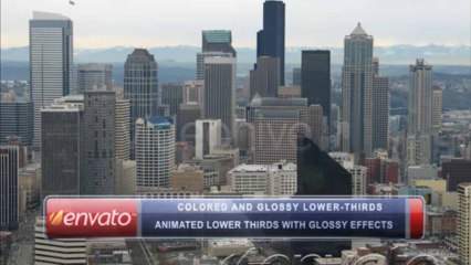 Colored and Glossy Lower-Thirds - After Effects Template