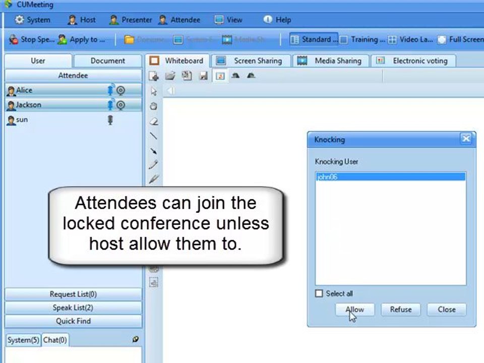 CUMeeting -- How to lock your conference room