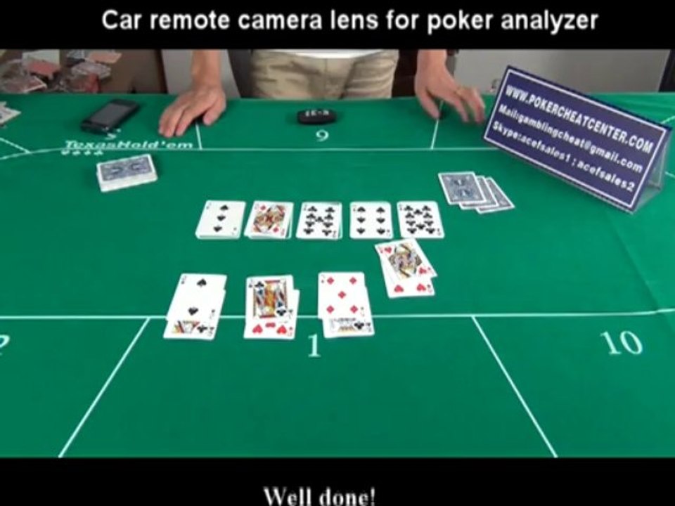 BMW car remote controller scanning spy camera lens for poker analyzer cheating device