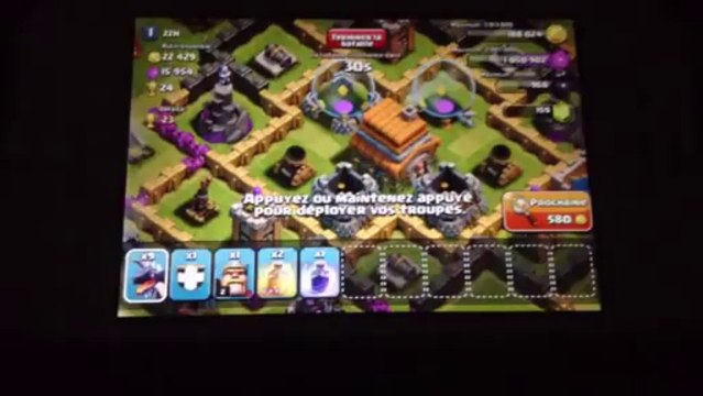 Clash of Clans attaque full dragons + comment gagner des gemmes gratuitement