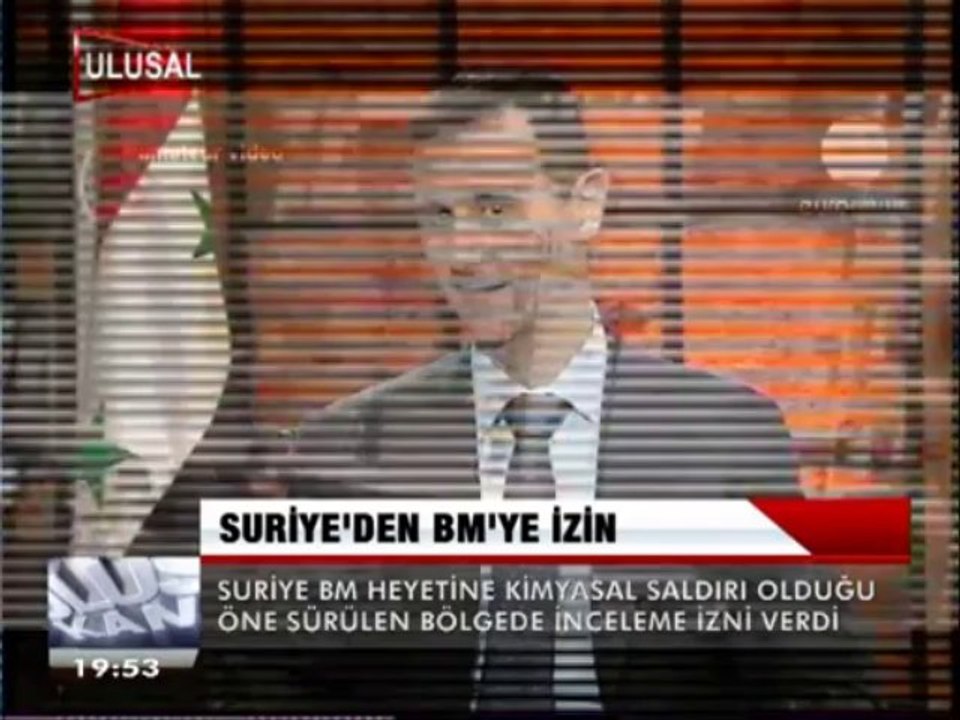SURİYE'DEN BM'YE İZİN