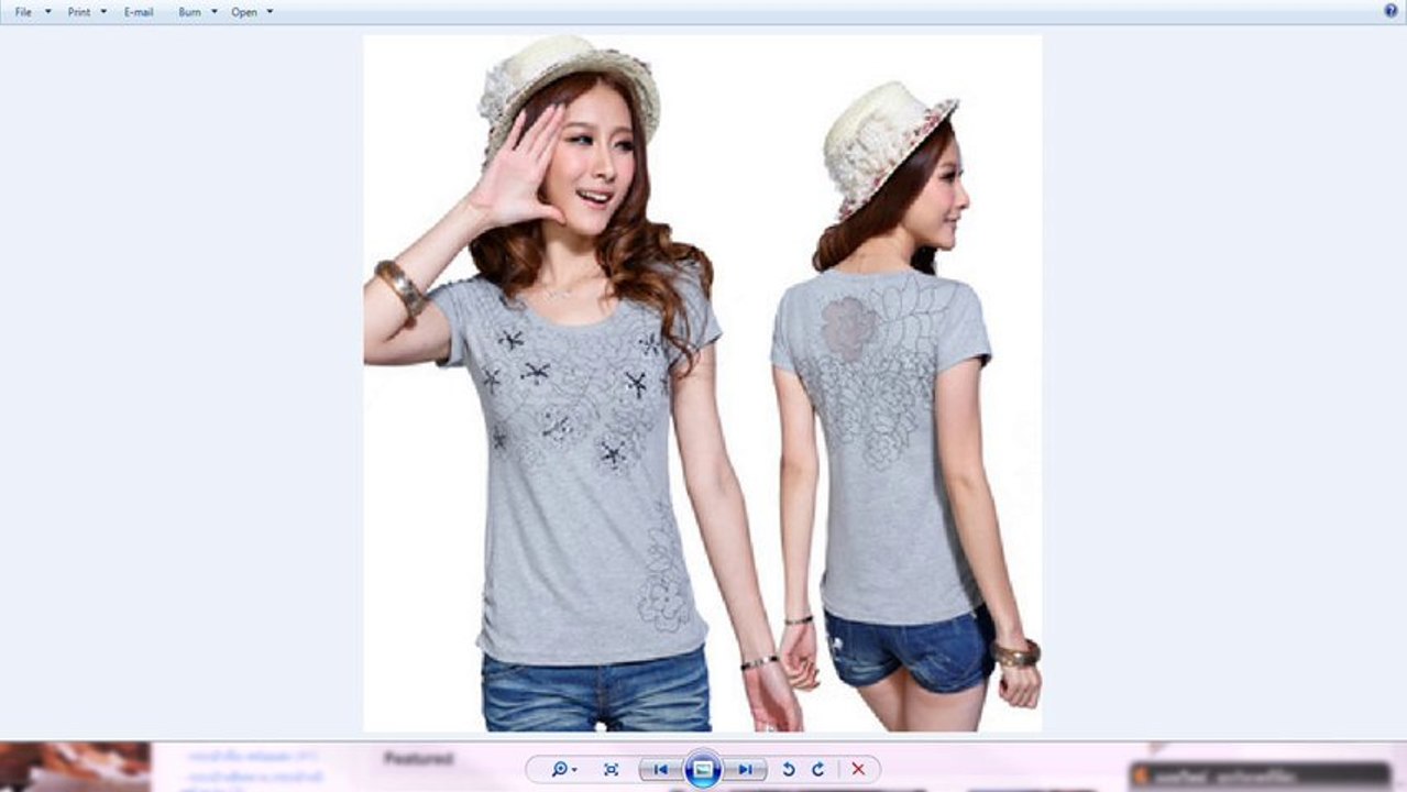 เสื้อยืดสวย นำเข้า ไซส์XL สีเทา - พร้อมส่งBO7003 ราคา670บาท
