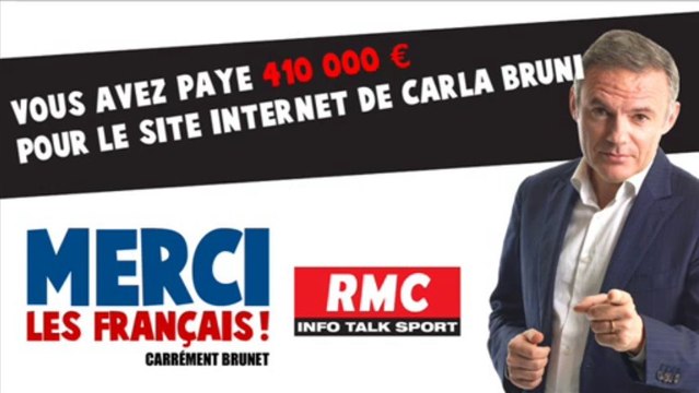 410 000 € pour le site internet de Carla Bruni - Merci les Français avec Eric Brunet