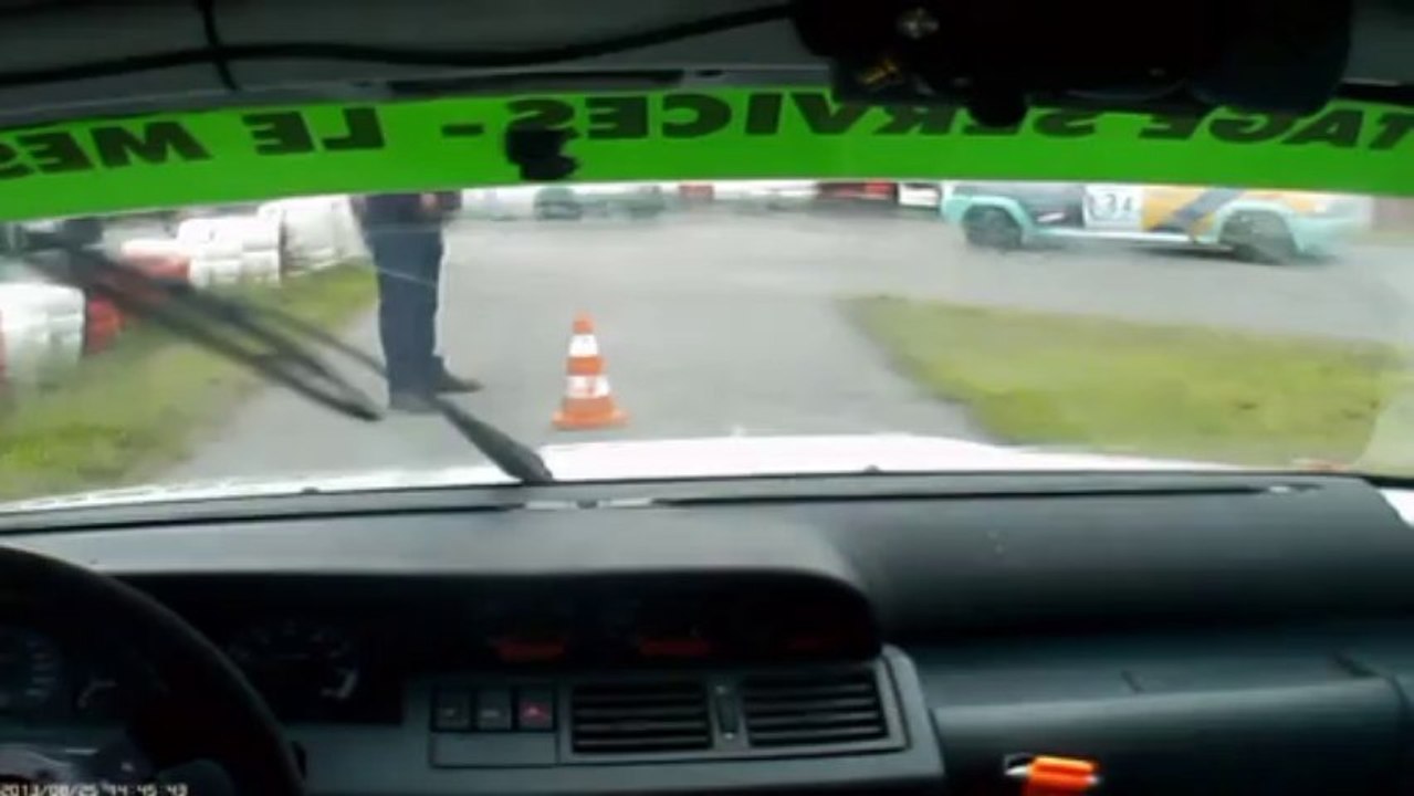 Caméra embarqué joel hecquet Slalom gréville-hagues 2013