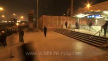 Aiims metro station-gate no. 4-time lapse-people-2