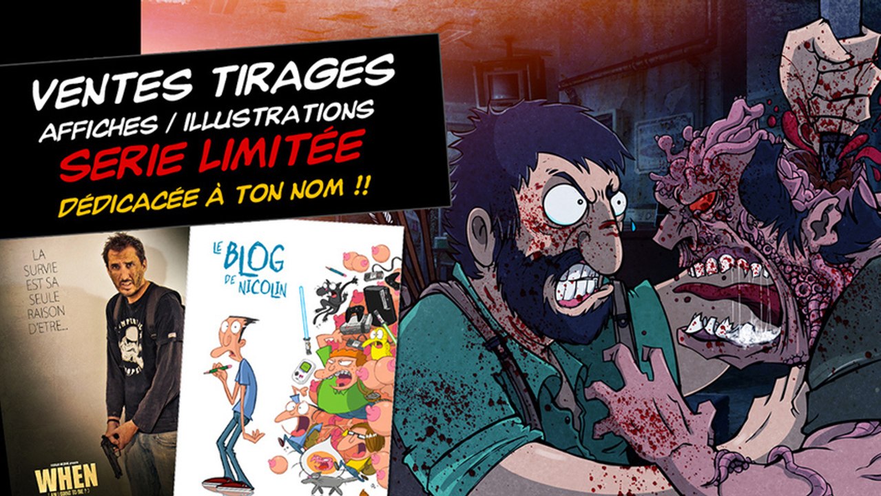 Ouverture de ma boutique ! Vente illustrations / posters ( Jeux video, Luciano et Nicolin )