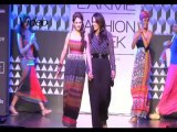 Aditi walks the ramp for Anita Dongre