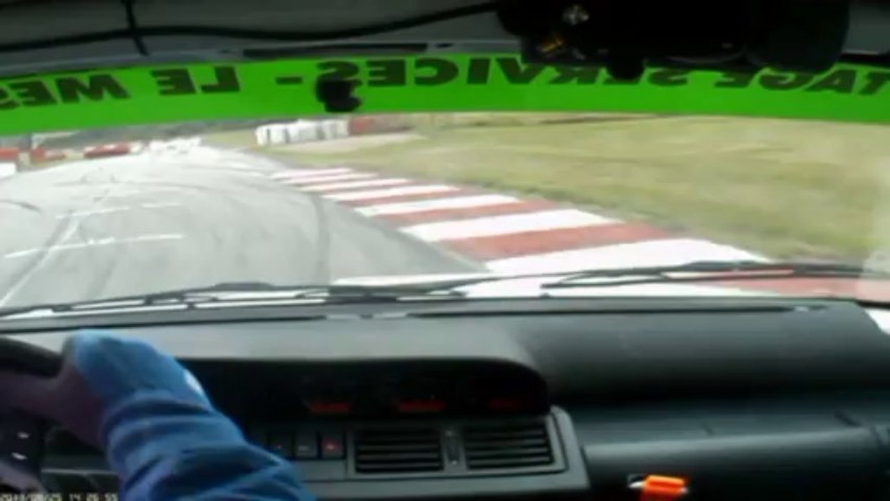 julien girard camera embarqué slalom de gréville hague clio N3