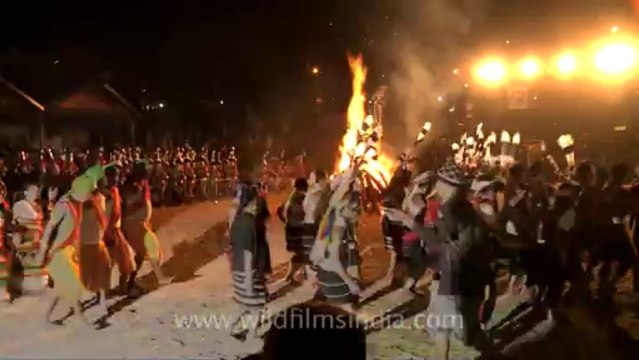 Nagaland-Hornbill festival-bon fire-1