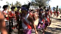 Nagaland-hornbill festival-cultural troop welcoming the chief guest-2