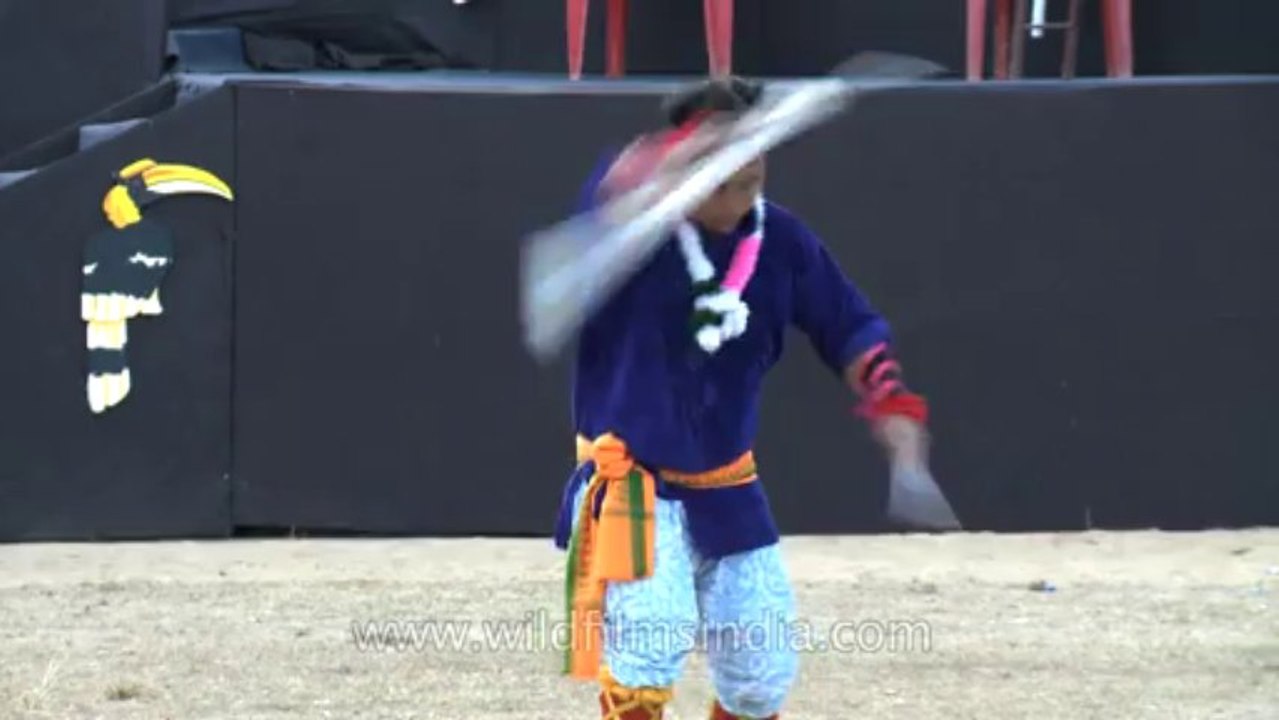 Nagaland-hornbill festival-Manipuri juggling stick-2