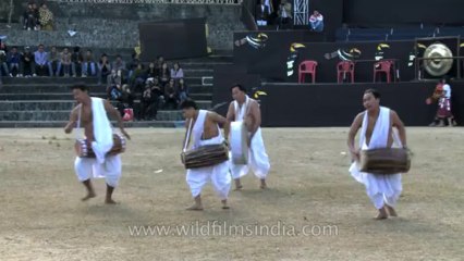 Nagaland-hornbill festival-Manipuri pung cholom-1