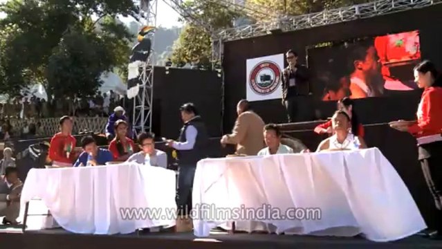 Nagaland-Hornbill festival-Pork fat eating competition-2