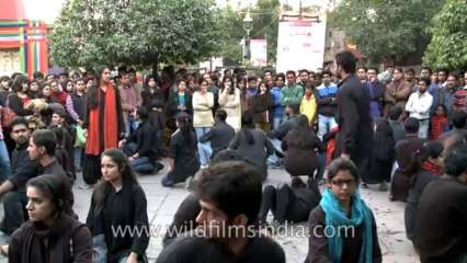 Protest at Delhi Haat-4