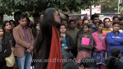 Protest at Delhi Haat-9