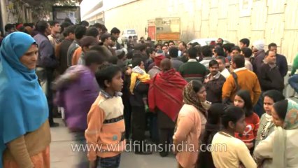 Protest at Munirka bus stop-8