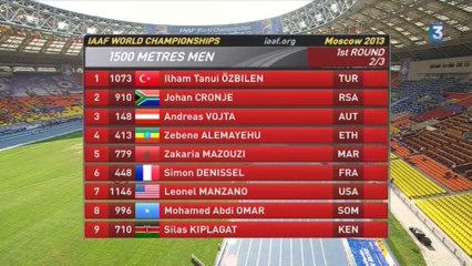 Série 1500m (H) - ChM 2013 athlétisme (Denissel)