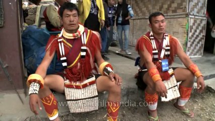 Nagaland-hornbill festival-Ao man in traditional dress