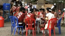 Nagaland-hornbill festival-Chakhesang tribe-Having lunch