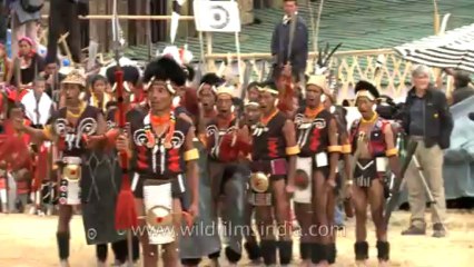 Nagaland-hornbill festival-Chang-demonstrating a peace treaty-1