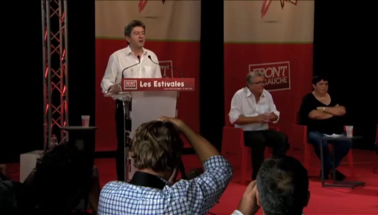 discours de jean-Luc Mélenchon aux estivales du Front de Gauche le 25 août 2013