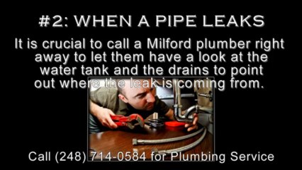 Milford MI Plumbing Service - 3 Tips When to Call - (248) 714-0584