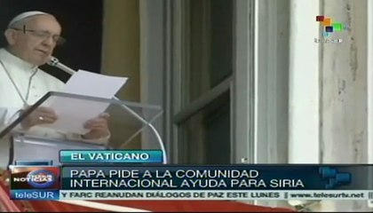 Ora Papa Francisco por la paz en Siria