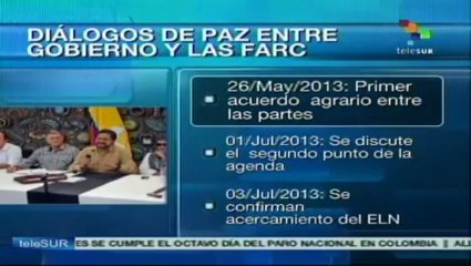 Colombia: diálogos de paz marchan por buen camino