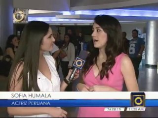 La actriz peruana Sofía Humala visita Venezuela
