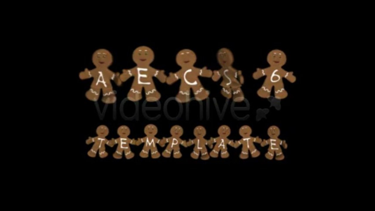 Gingerbread Titles - AE Constructor - After Effects Template