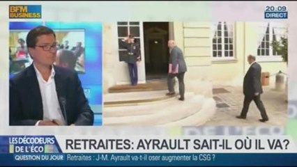 Retraites : Ayrault sait-il où il va ? dans les décodeurs de l'éco - 26/08 3/4