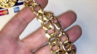 HAND MADE MIAMI CUBAN LINK BRACELT 18-CARAT GOLD, BY LORENZO & CO.