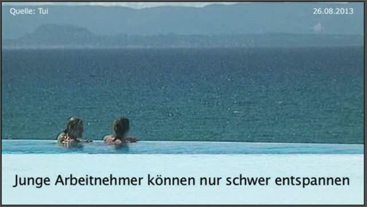 Junge Arbeitnehmer können nur schwer entspannen