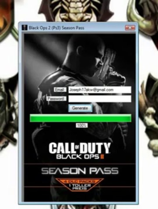 Black Ops 2 Season Pass Generator PC PS3 Xbox August