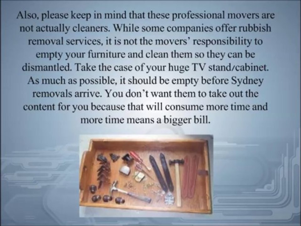 Sydney Removals : Disassembling and Assembling Furnitures