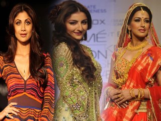 Soha Sonali And Shilpa Walk The Ramp at LFW Day 3