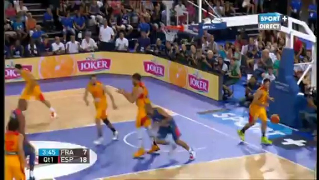 Le Dunk de Nicolas Batum contre l'Espagne
