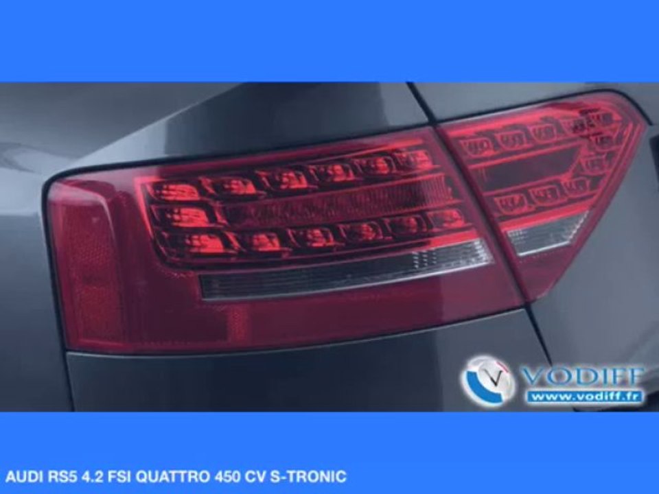 VODIFF : AUDI OCCASION ALSACE : AUDI RS5 4 2 FSI QUATTRO 450 CV S TRONIC